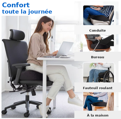Coussin ergonomique gel & mémoire de forme