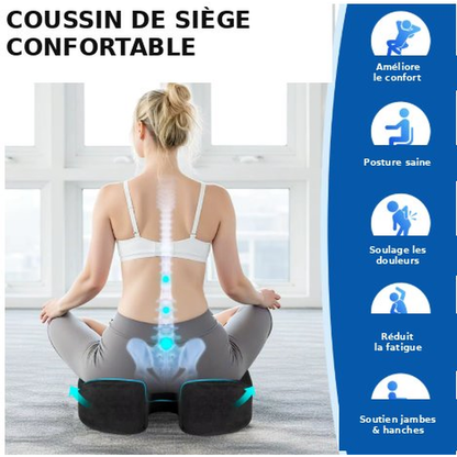 Coussin ergonomique gel & mémoire de forme